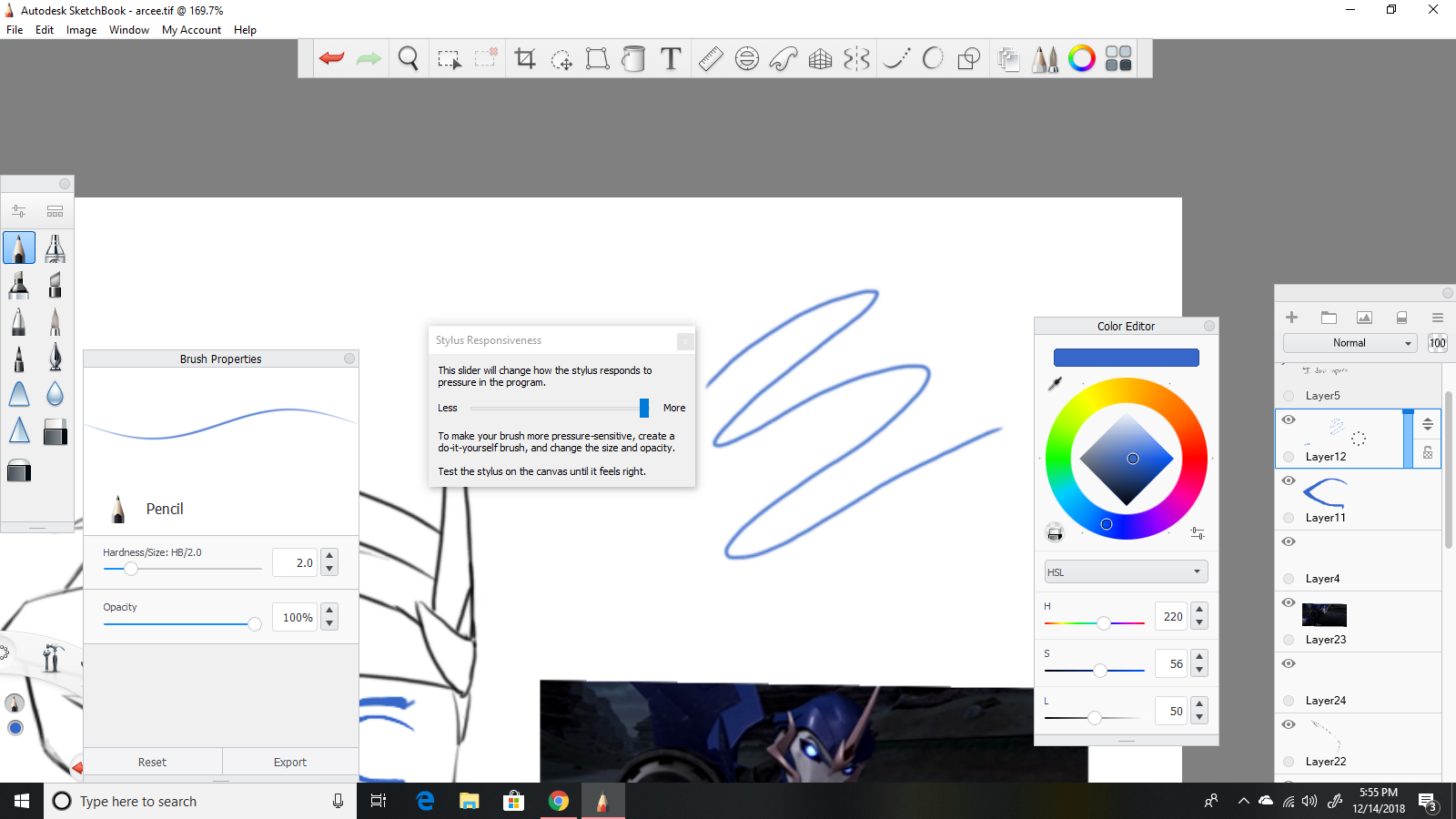 On and off pressure sensitivity with Ugee tablet Autodesk Community
